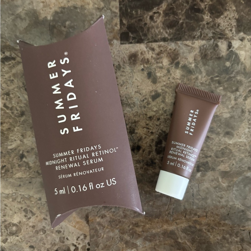 Summer Fridays Midnight Ritual Retinol Renewal Serum 5mL Sample Skincare New